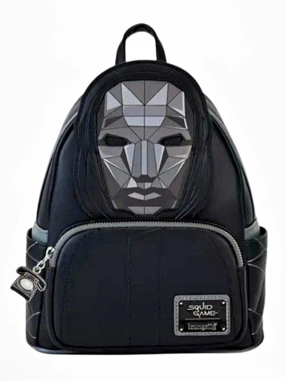 Loungefly SQUid GAME Front Man Cosplay Geometric Black Minibackpack NWT